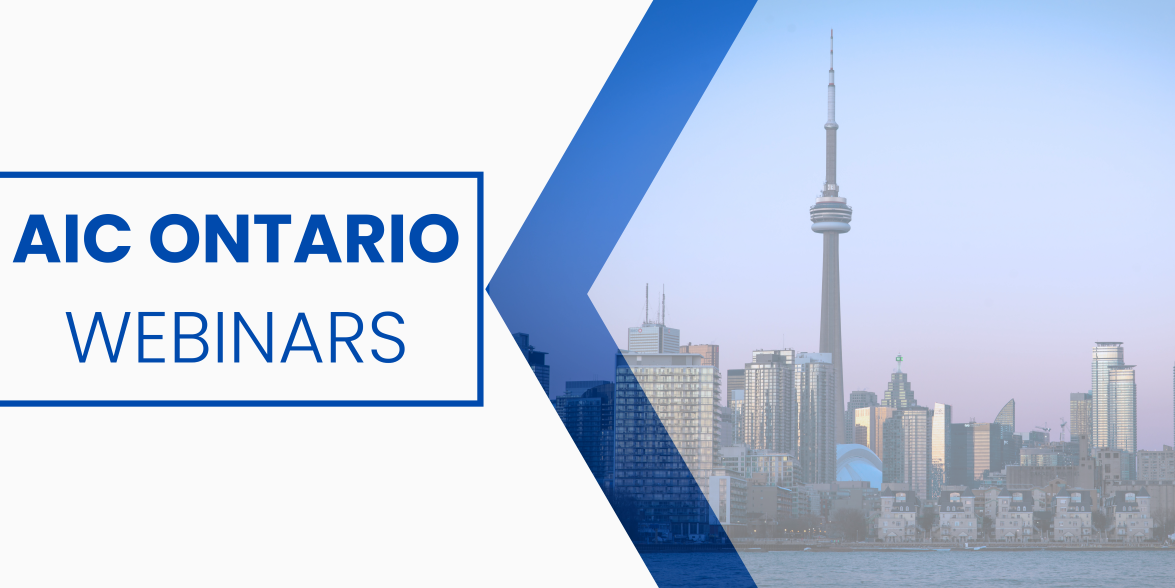AIC Ontario Webinars 2024-2025