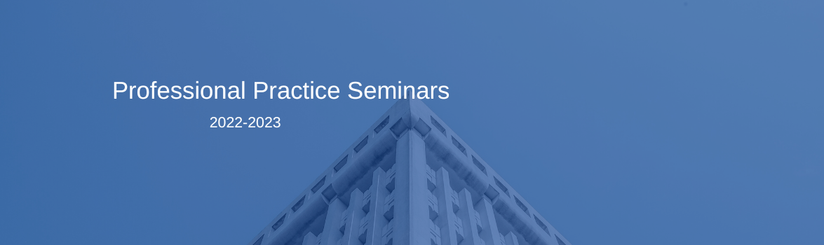 In Person Professional Practice Seminars (PPS) 2022-2023