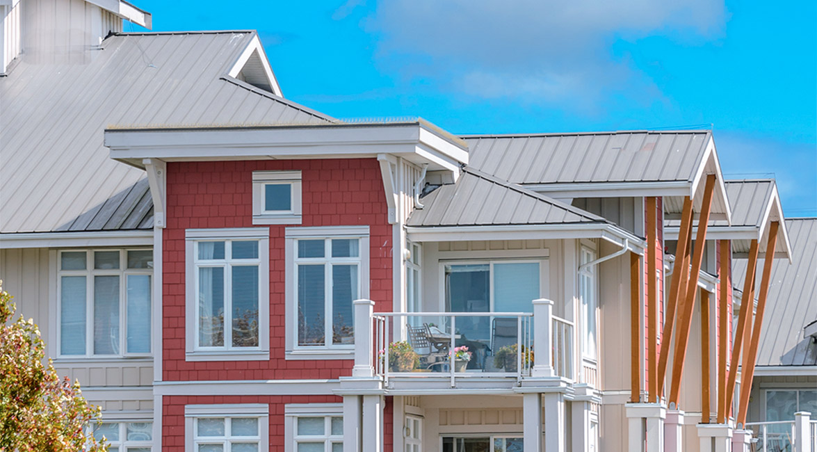 Modern home exterior shot.
